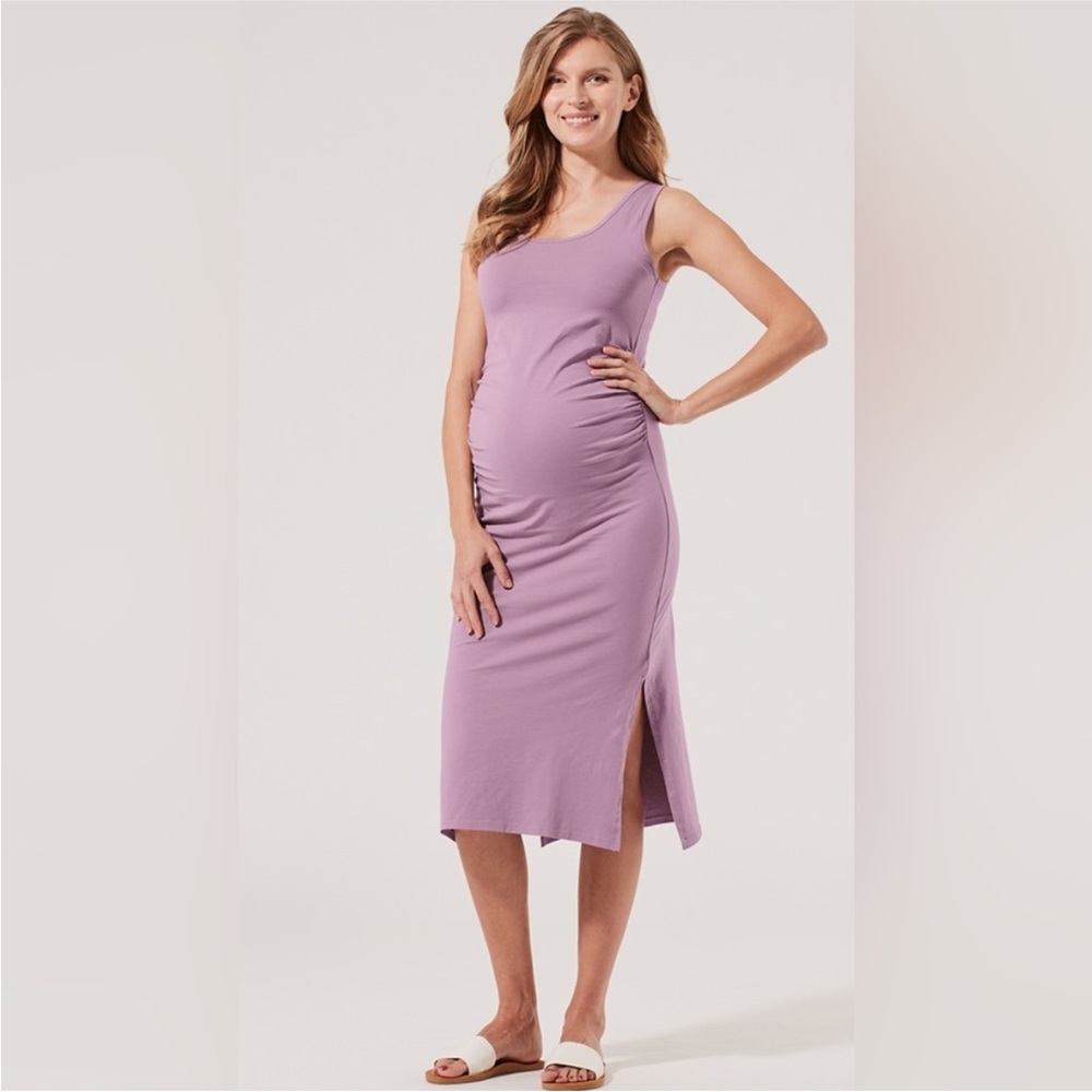 pact maternity midi dress